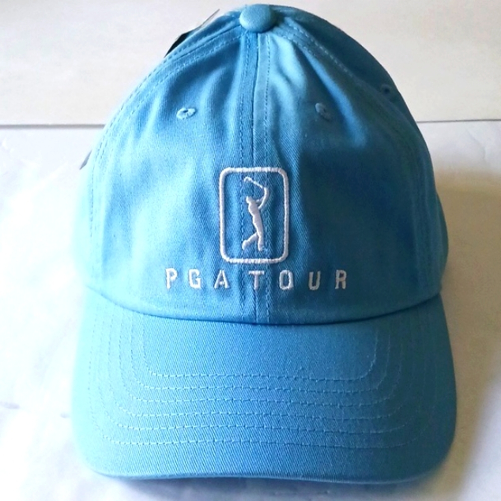 NWT PGA Tour Men's Golf Adjustable Blue Cap